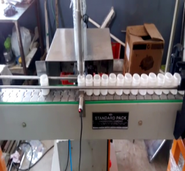 Automatic Container Filling Machine with Conveyor Method